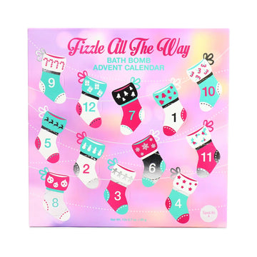 Fizzle All the Way Bath Bomb Advent Calendar - Lily Rose Co. Marketplace 