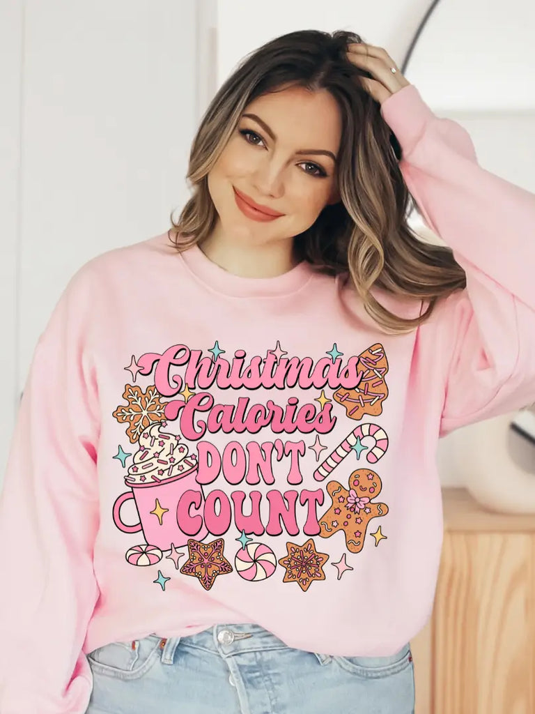 Christmas Calories Don't Count Christmas Sweatshirt - Lily Rose Co. Marketplace 