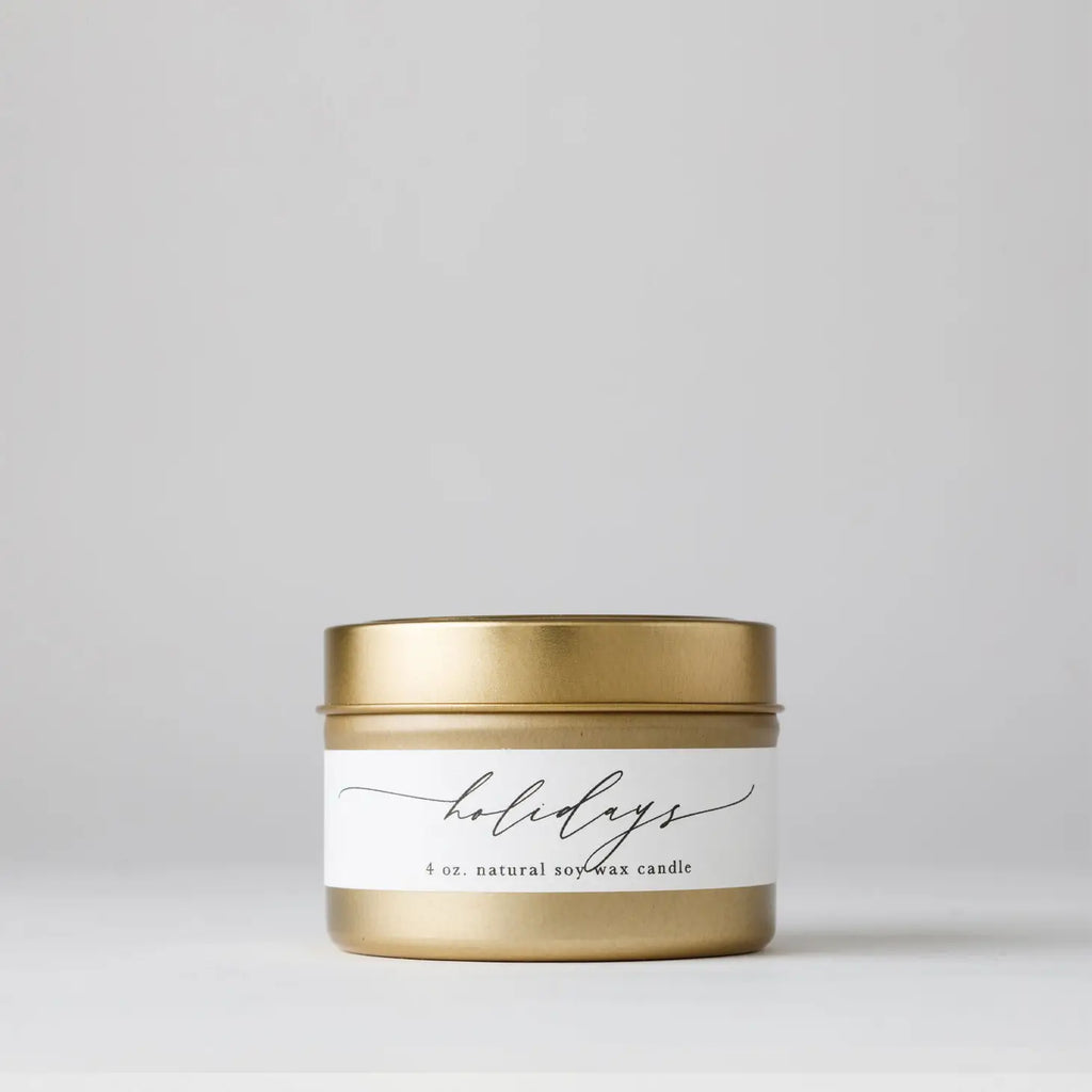 Holidays - Tin Soy Candle - Lily Rose Co. Marketplace 