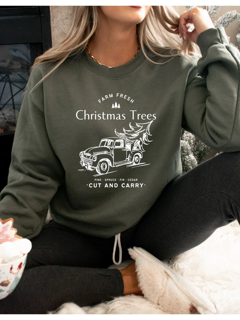 Christmas Tree Farm Crew Neck Graphic T - Lily Rose Co. Marketplace 