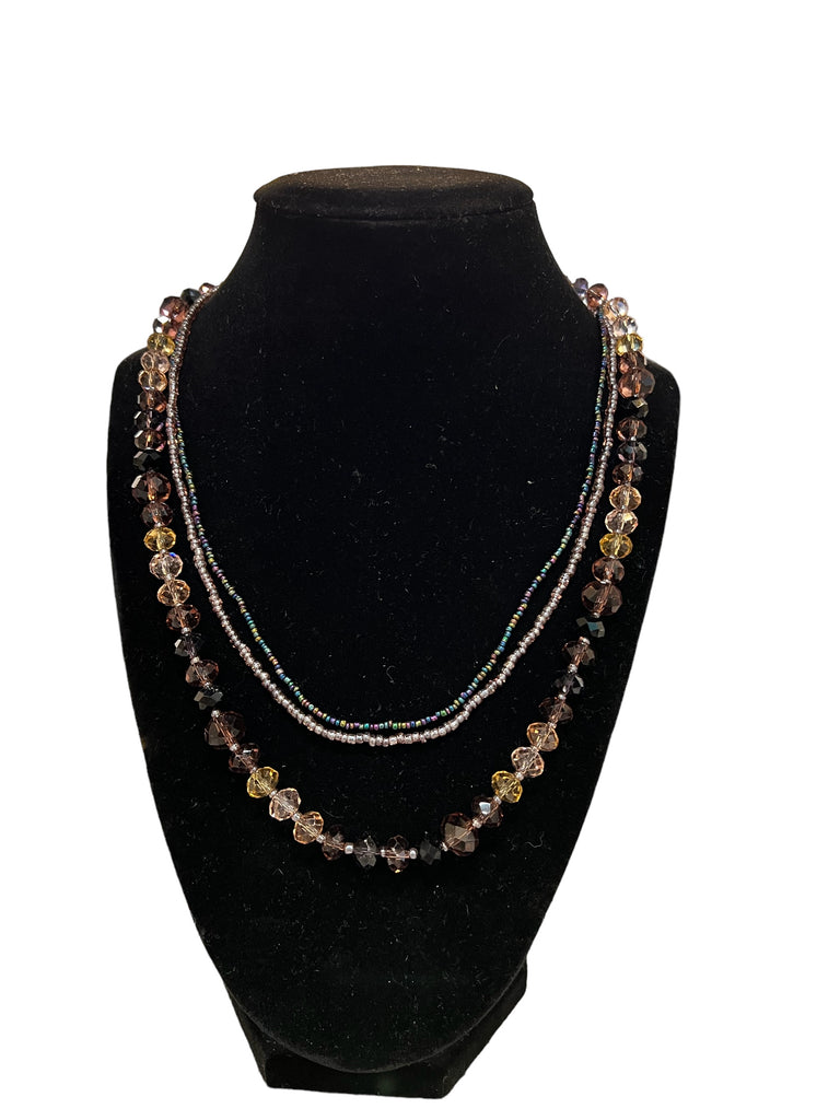 Susan crystal beaded necklace - Lily Rose Co. Marketplace 